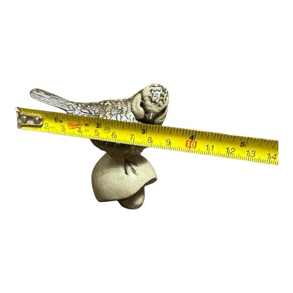 POOLE POTTERY STONEWARE BIRD - BLUE TIT ON MUSHROOM - Picture 15 of 16